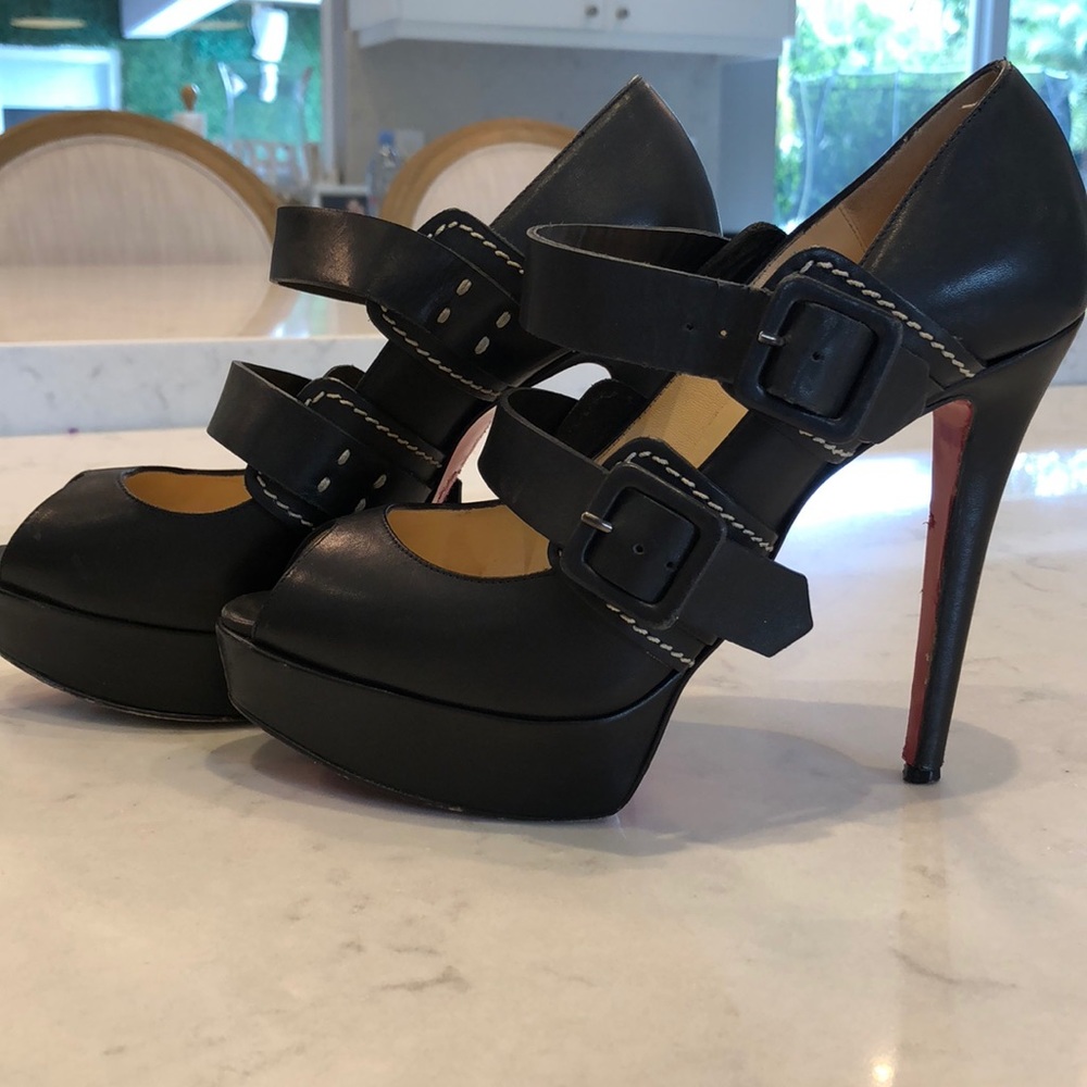 Authentic Christian Louboutin Mary Jane heels